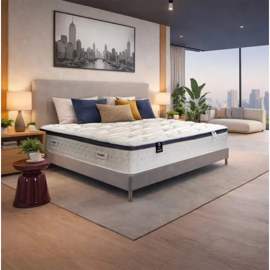Matelas DUNLOPILLO ALYA soutien équilibré - ressorts ensachés H28cm - 12 tailles