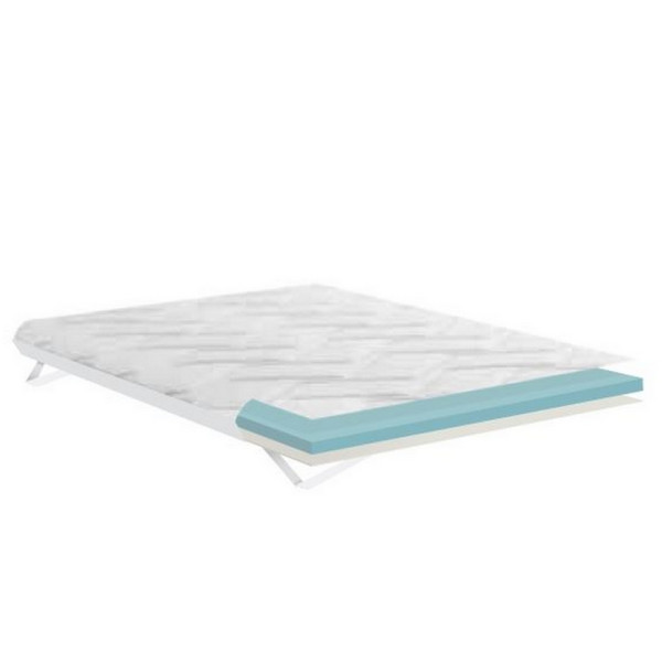 Surmatelas mousse DUNLOPILLO H.4cm - mousse Aérial Réactive 50kg/m3 - 12 tailles