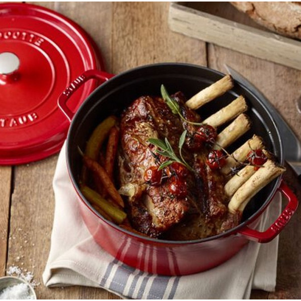 Cocotte en fonte STAUB ronde 30cm - 4 coloris