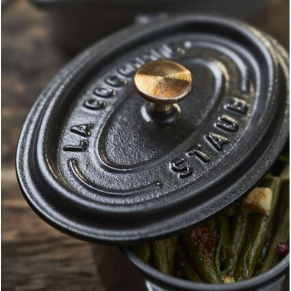 Cocotte en fonte STAUB ovale 15cm - 2 coloris