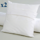 Lot de 2 protège-oreillers DROUAULT Ardenay 200g/m² absorbant en coton - 3 tailles