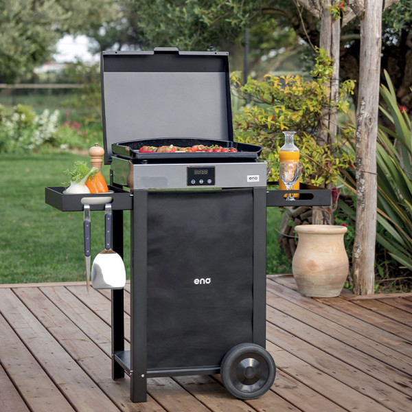 Combo plancha électrique chariot ENO Initial 65cm inox