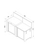 Meuble table de cuisson ENO Modulo Master table encastrée Gris cargo cuisine d'extérieur