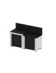 Meuble combiné table de cuisson et four ENO Modulo Master Gris cargo cuisine d'extérieur