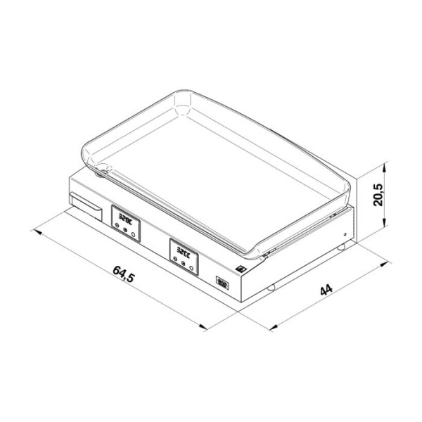 Plancha électrique ENO Initial 65cm inox