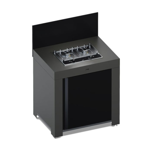Meuble table de cuisson ENO Modulo Master table encastrée Gris cargo cuisine d'extérieur
