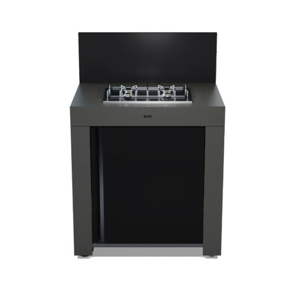 Meuble table de cuisson ENO Modulo Master table encastrée Gris cargo cuisine d'extérieur