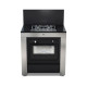 Meuble de cuisine ENO Modulo combiné 80 noir et inox table de cuisson et four cuisine d'extérieur