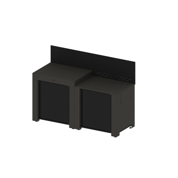 Ensemble cuisine ENO Essential 3 modules - coloris Sauge cuisine d'extérieur