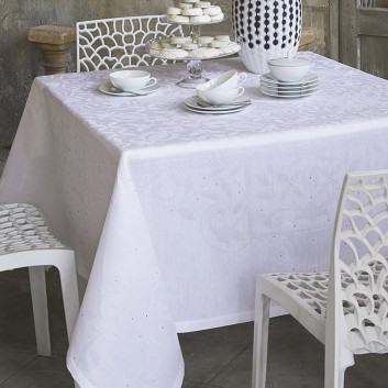 Nappe LE JACQUARD FRANCAIS Venezia Cristal 175x175cm (1 quantité)