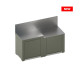 Ensemble cuisine ENO Essential 2 modules - coloris Sauge cuisine d'extérieur