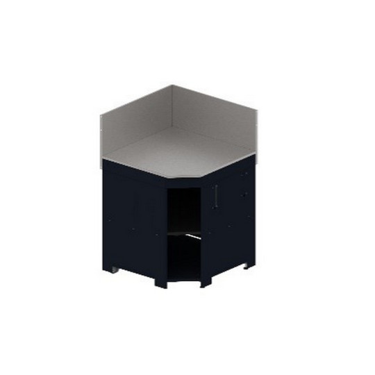 Meuble cuisine ENO Modulo angle - coloris Navy cuisine d'extérieur