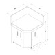 Meuble cuisine ENO Modulo angle - coloris Navy cuisine d'extérieur