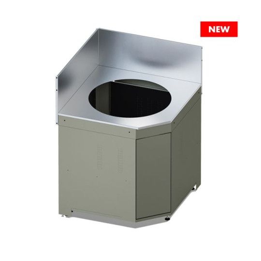 Meuble cuisine ENO Modulo angle pour Kamado - coloris Sauge cuisine d'extérieur