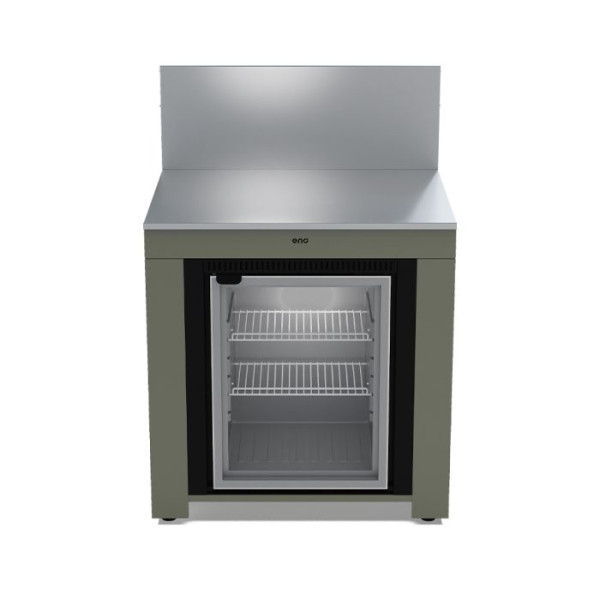 Meuble cuisine ENO Modulo frigo 75L - coloris Sauge cuisine d'extérieur