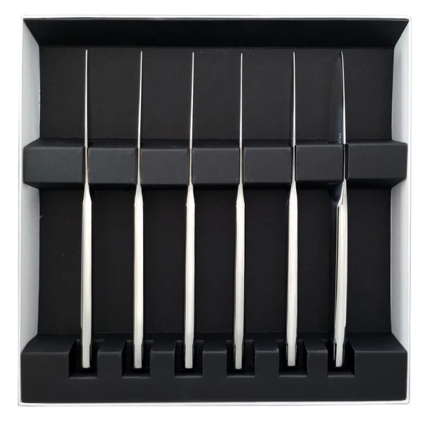 Coffret de 6 couteaux à steak GUY DEGRENNE Guest en acier inoxydable