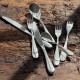 Fourchette de table GUY DEGRENNE Onde en acier inoxydable