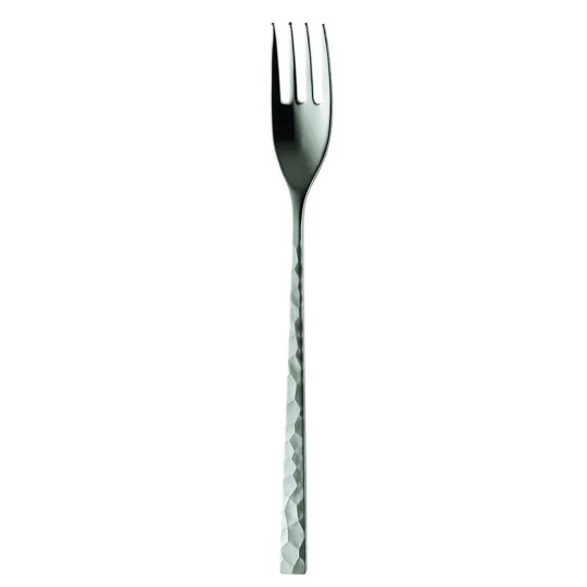 Fourchette de table GUY DEGRENNE Fuse martelé en acier inoxydable