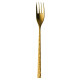 Fourchette de table GUY DEGRENNE Fuse martelé laiton en acier inoxydable