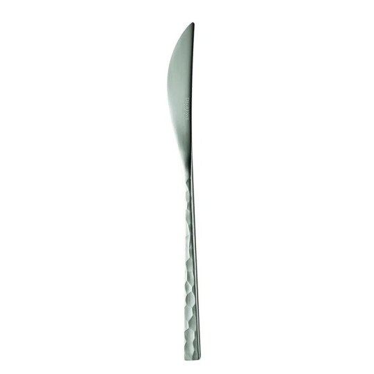 Couteau de table GUY DEGRENNE Fuse martelé en acier inoxydable
