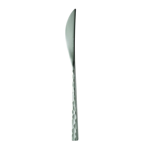 Couteau de table GUY DEGRENNE Fuse martelé en acier inoxydable