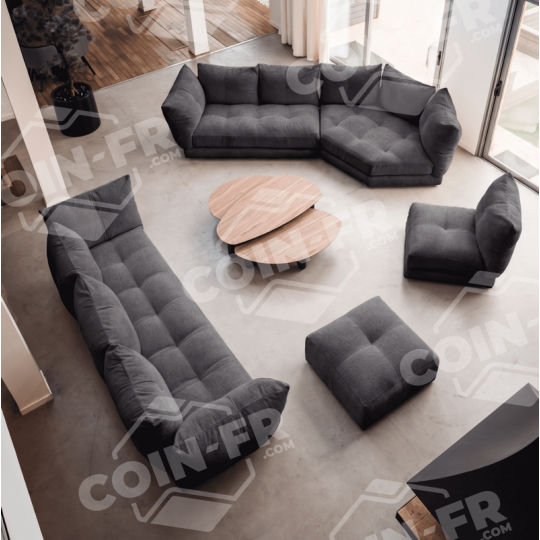Canapé Sawa 4 places 3m20 RALPH M Tissu Impétueuse - 14 coloris