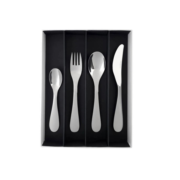 Coffret de 4 couverts enfant GUY DEGRENNE Petit Gourmet en acier inoxydable