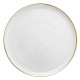 Plat à tarte GUY DEGRENNE Eclipse Galon Or en porcelaine 31.5cm