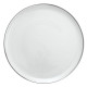 Plat à tarte GUY DEGRENNE Eclipse Galon Platine en porcelaine 31.5cm