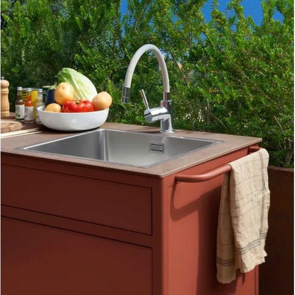 Cuisine d'extérieur FERMOB Goosto La Gourmande Ocre rouge - 190cm