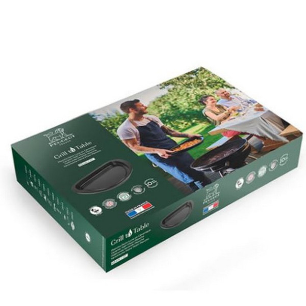 Plancha demi-lune PEUGEOT SAVEURS Grill to table noir 43cm