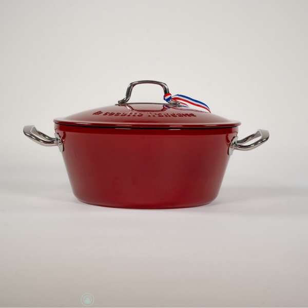 Cocotte en fonte LA COCOTTE FRANCAISE 26cm Rouge intense Rubis lumineux