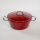 Cocotte en fonte LA COCOTTE FRANCAISE 26cm Rouge intense Rubis lumineux