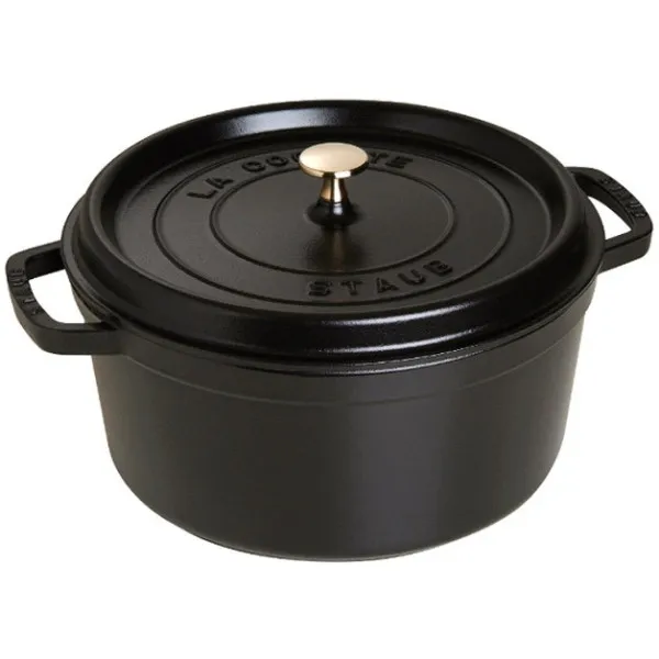 Cocotte en fonte STAUB ronde 28cm  - 7 coloris