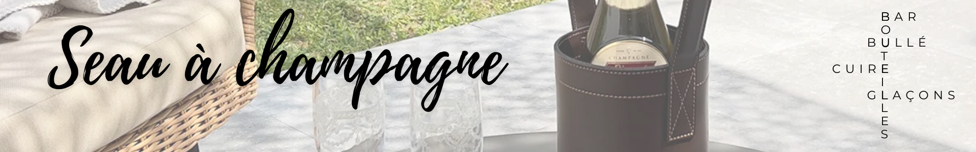 Seau à champagne design Made in France | Coin-fr