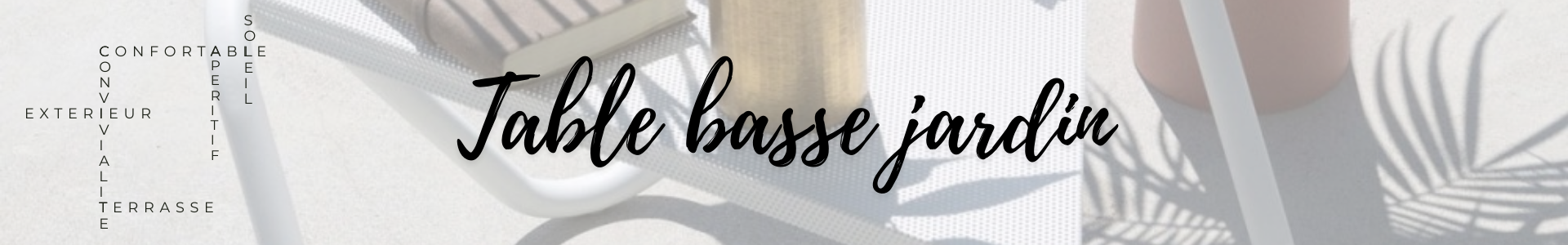 Table basse jardin design Made in France | Coin-fr