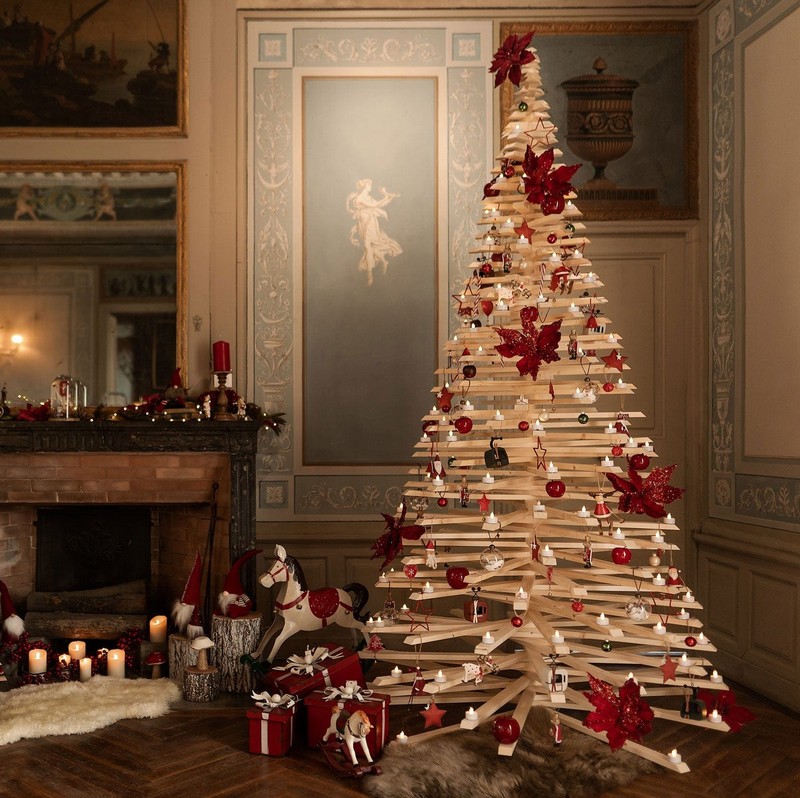 Sapin de noel en bois