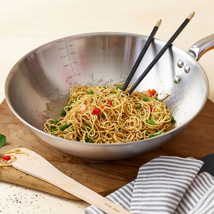 wok cuisine en inox De Buyer alchimy