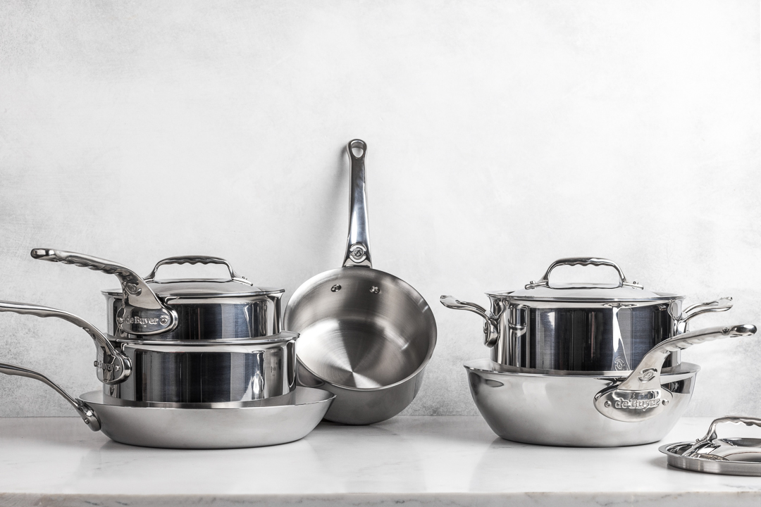 Gamme de poêles et de casseroles inox de buyer