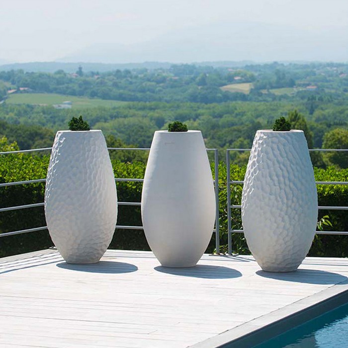 vases aubergine blancs goicoechea
