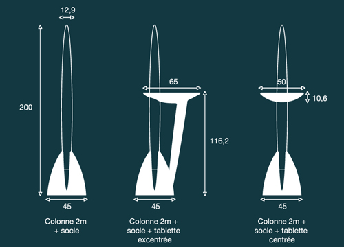 dimensions lampe boréal